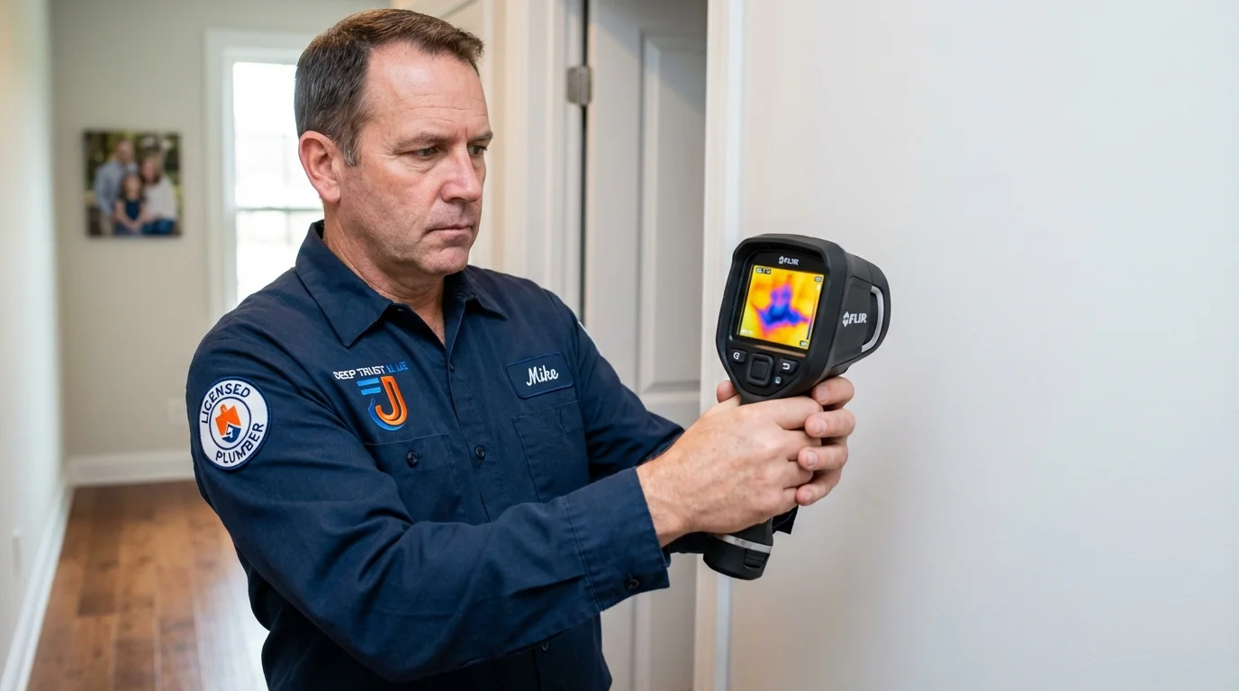 Thermal imaging leak detection by Johns Plumbing LLC in Hart